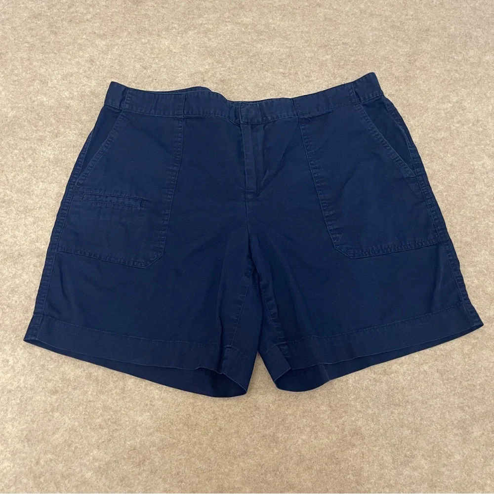 Lauren Ralph Lauren Blue Cotton 6” Inseam Shorts Women’s Size 10